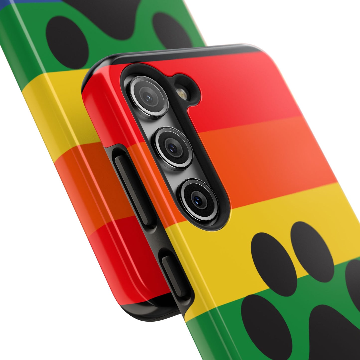 Phone Case - Rainbow PawPrint for inclusive animal lovers