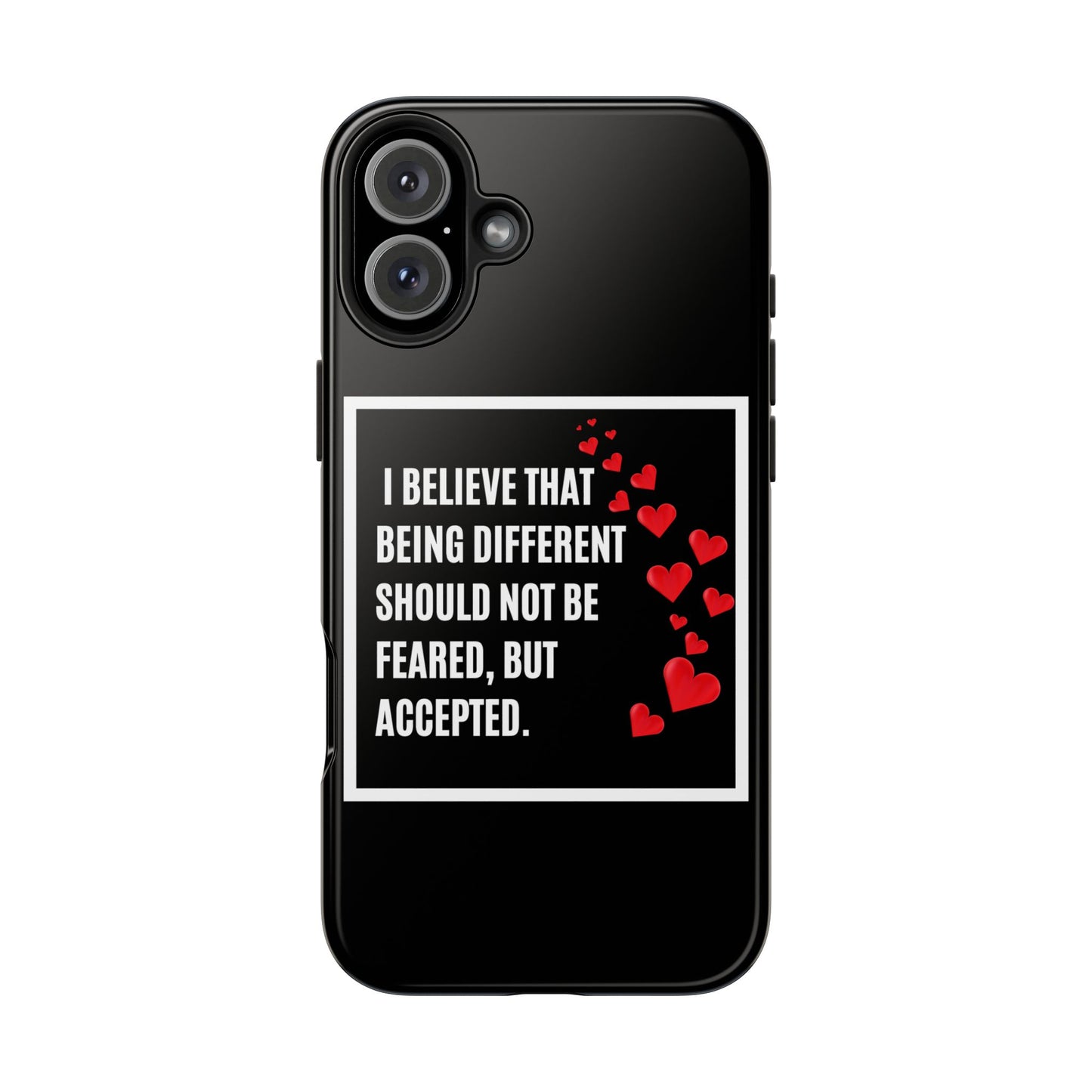 Phone Case - Inspirational - 'Be Different' Design for Unique Souls