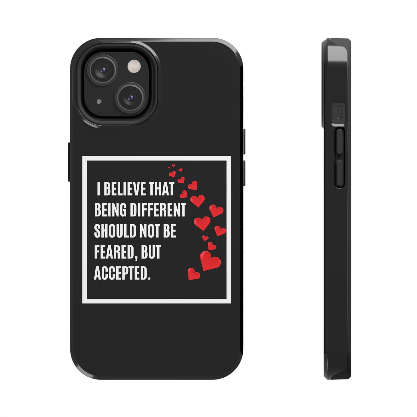 Phone Case - Inspirational - 'Be Different' Design for Unique Souls