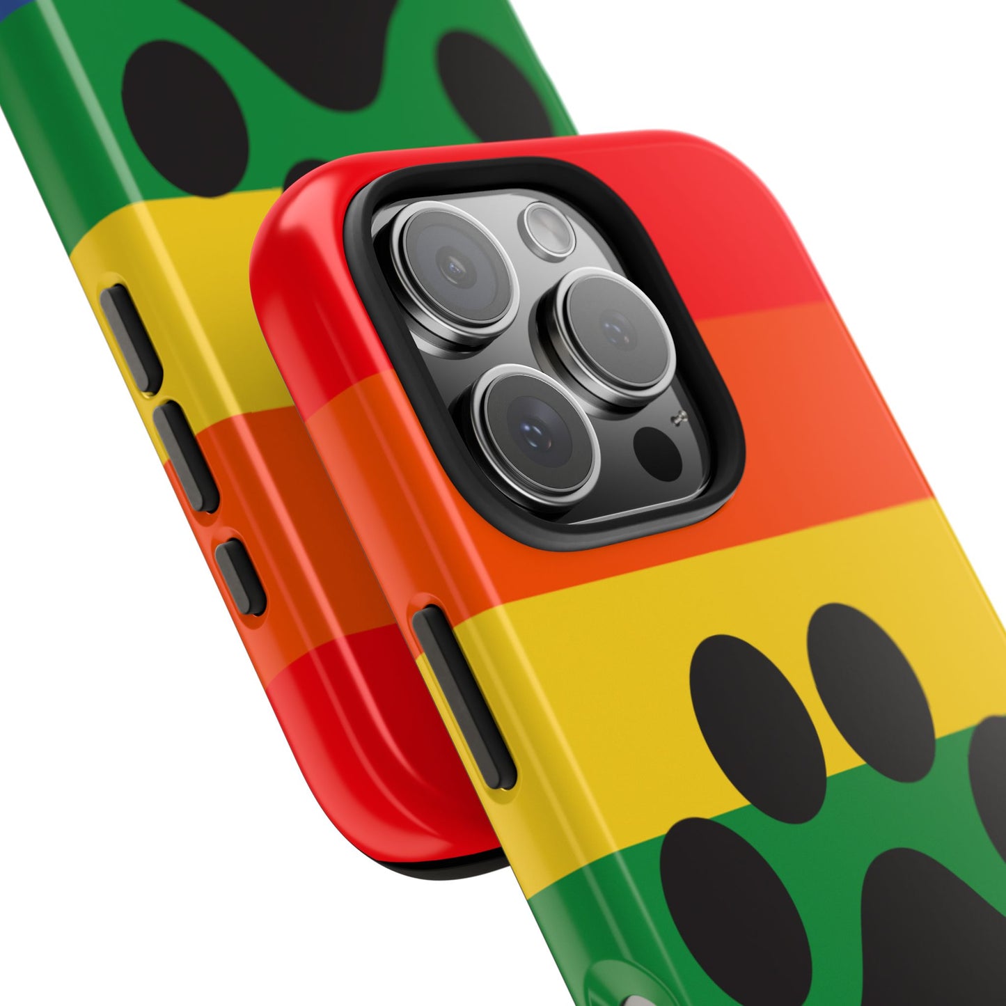 Phone Case - Rainbow PawPrint for inclusive animal lovers