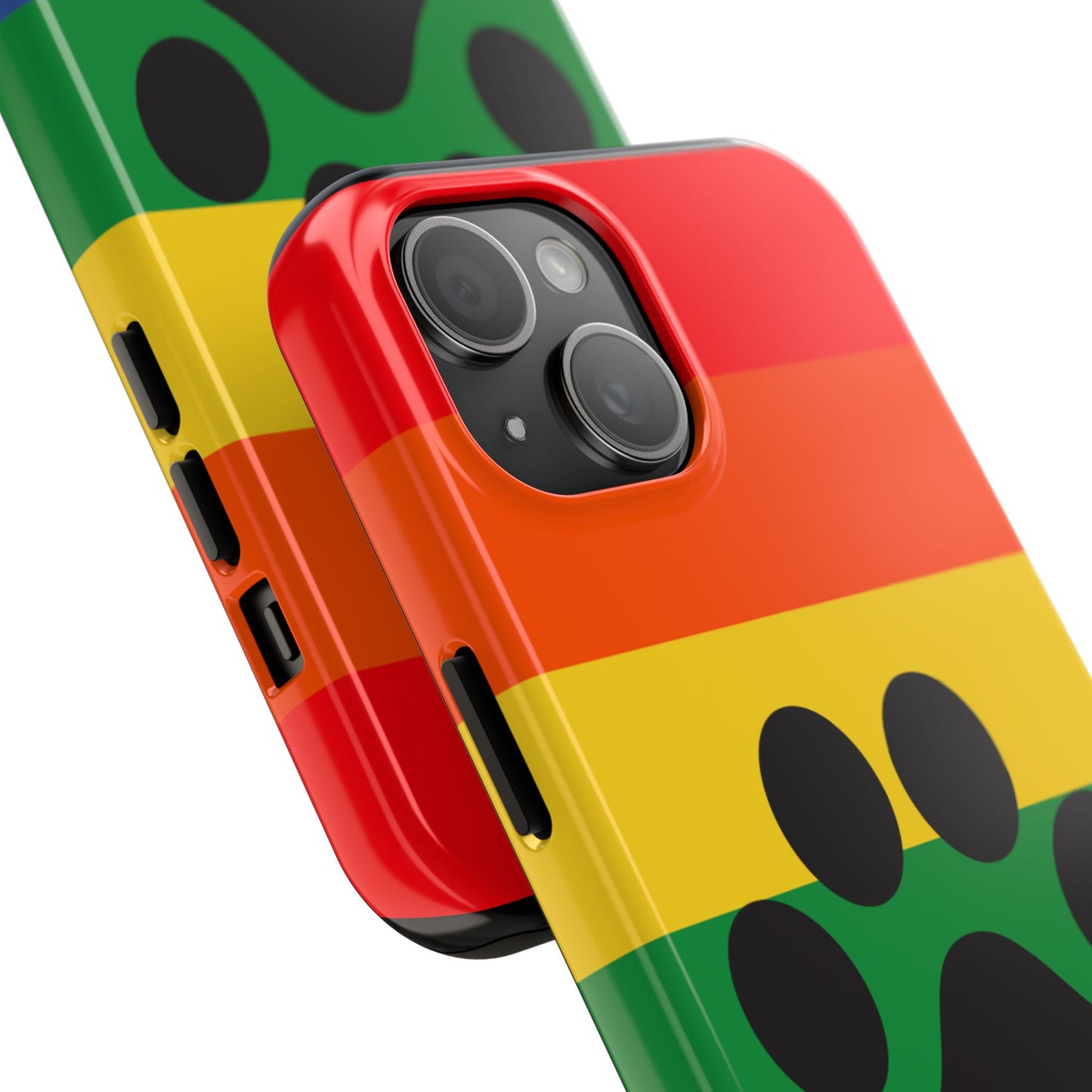 Phone Case - Rainbow PawPrint for inclusive animal lovers