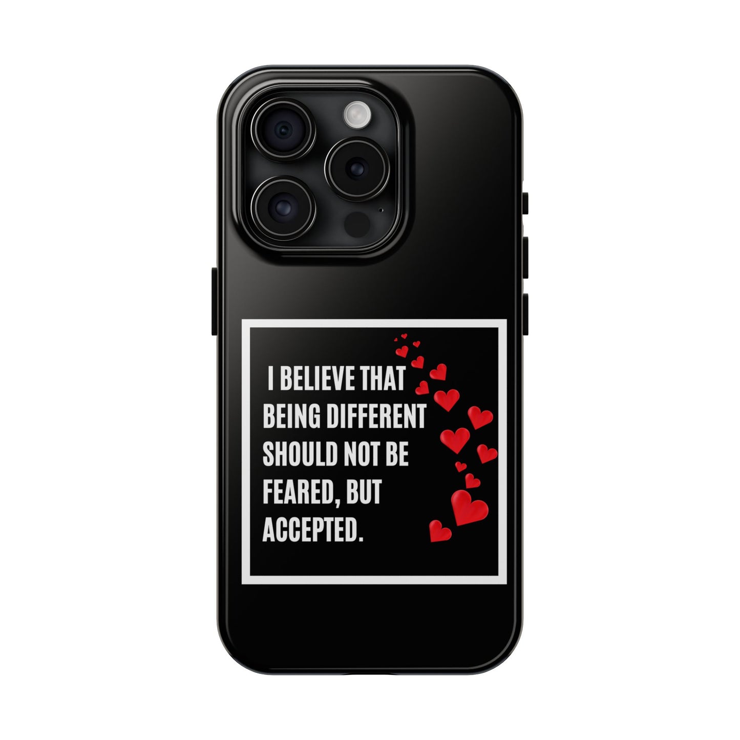 Phone Case - Inspirational - 'Be Different' Design for Unique Souls