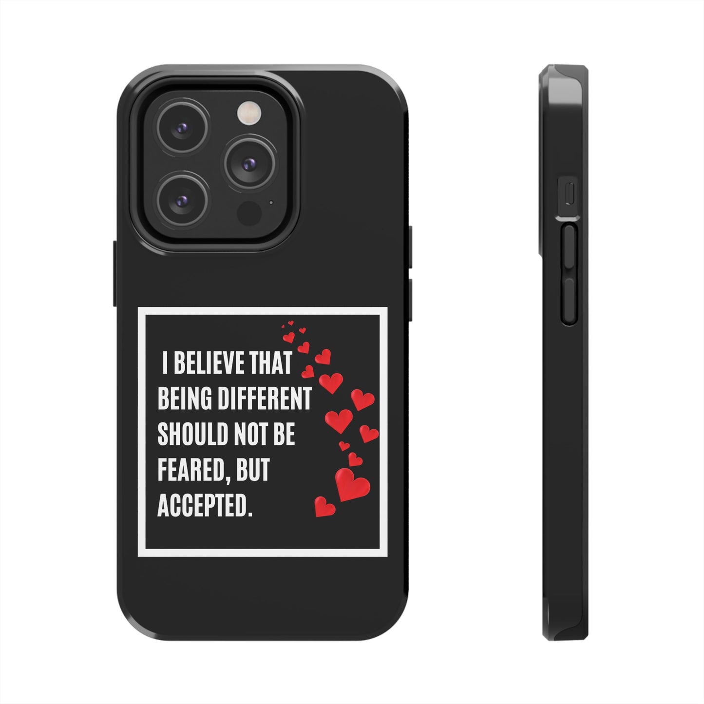 Phone Case - Inspirational - 'Be Different' Design for Unique Souls