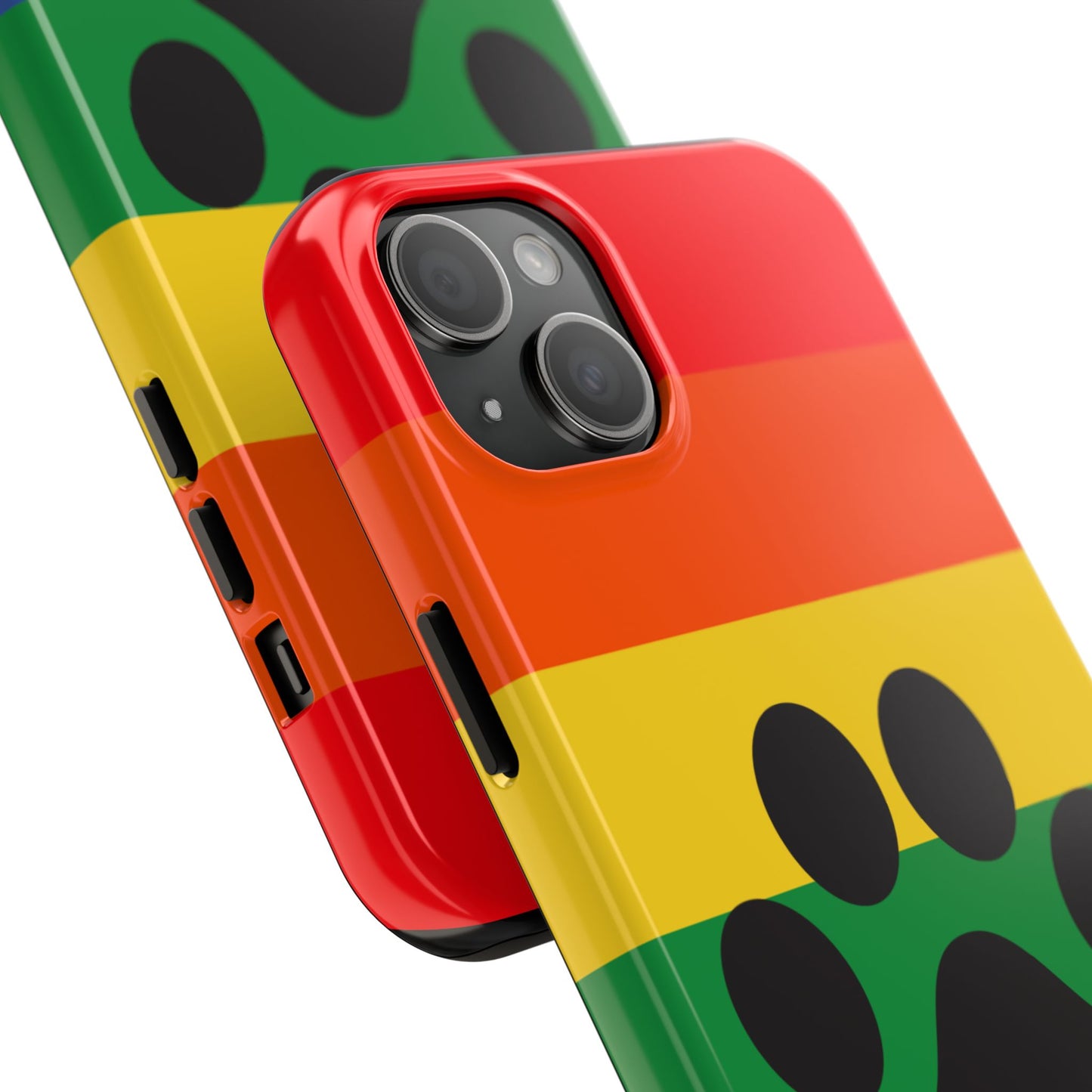 Phone Case - Rainbow PawPrint for inclusive animal lovers