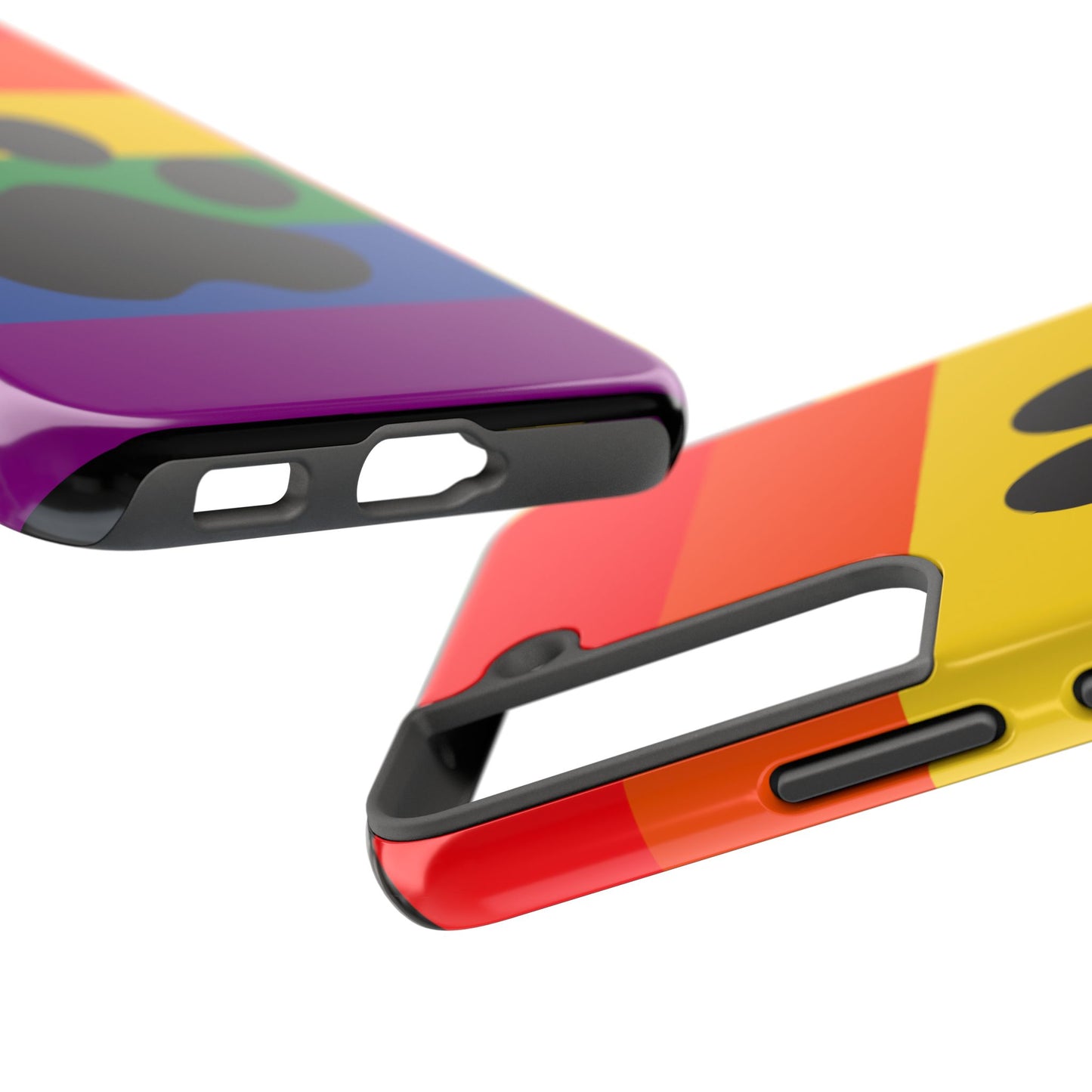 Phone Case - Rainbow PawPrint for inclusive animal lovers