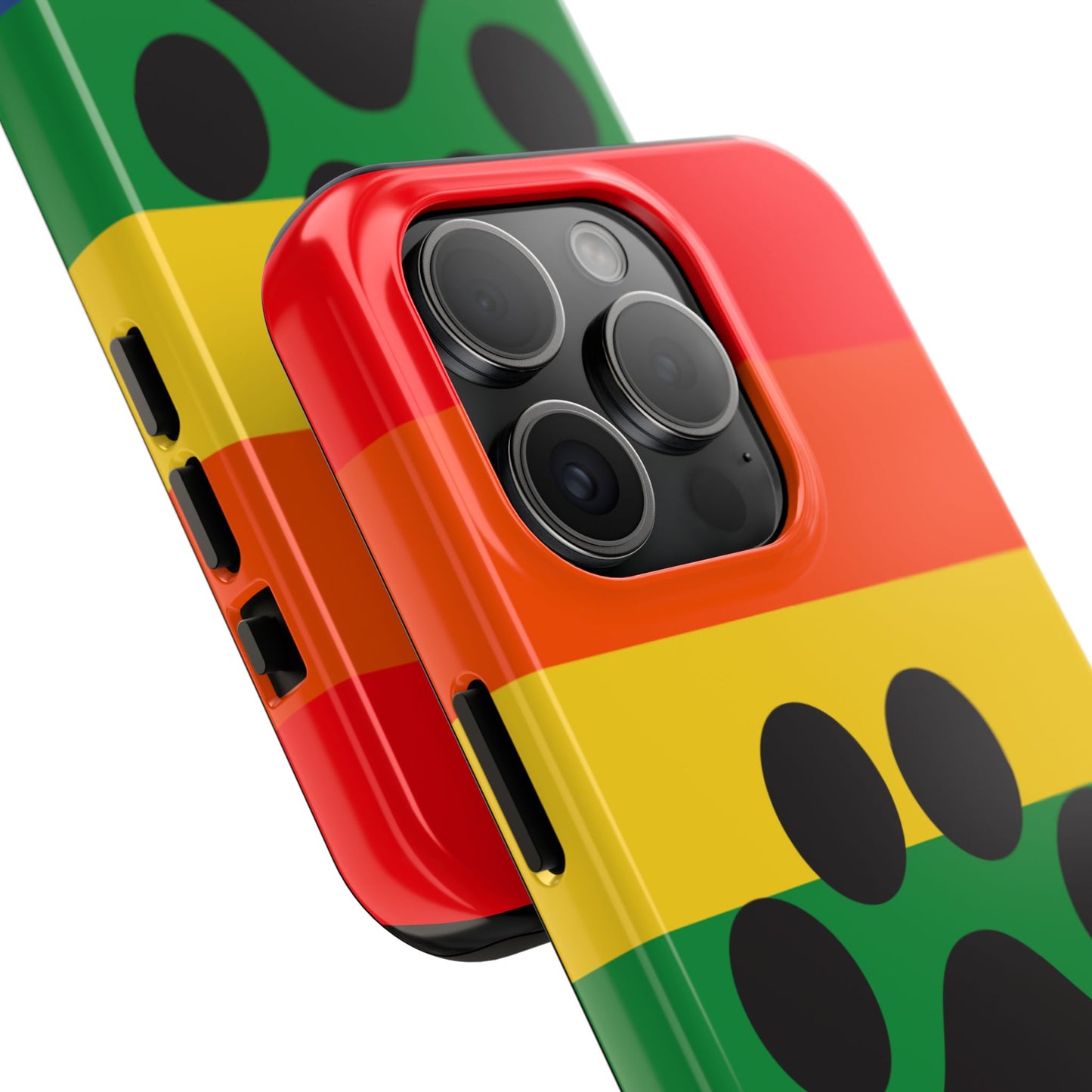 Phone Case - Rainbow PawPrint for inclusive animal lovers