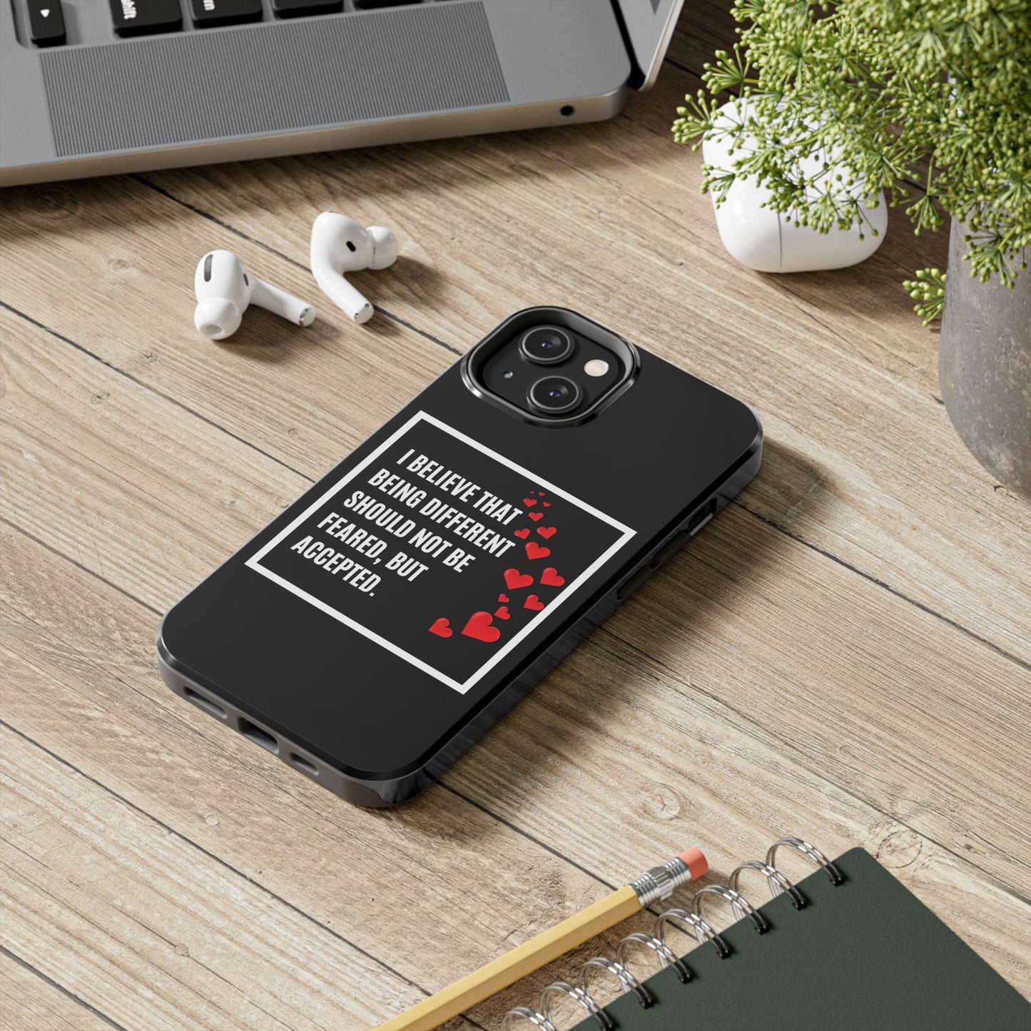 Phone Case - Inspirational - 'Be Different' Design for Unique Souls