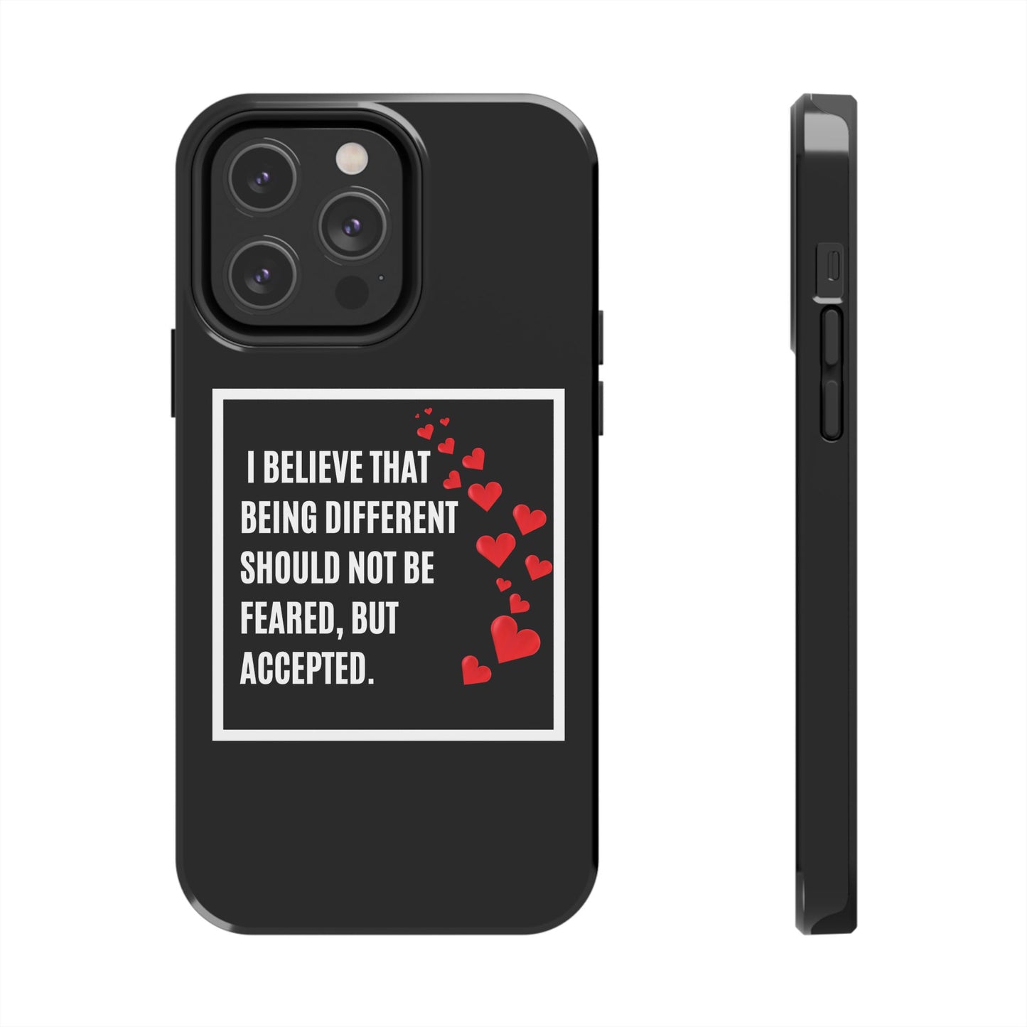 Phone Case - Inspirational - 'Be Different' Design for Unique Souls