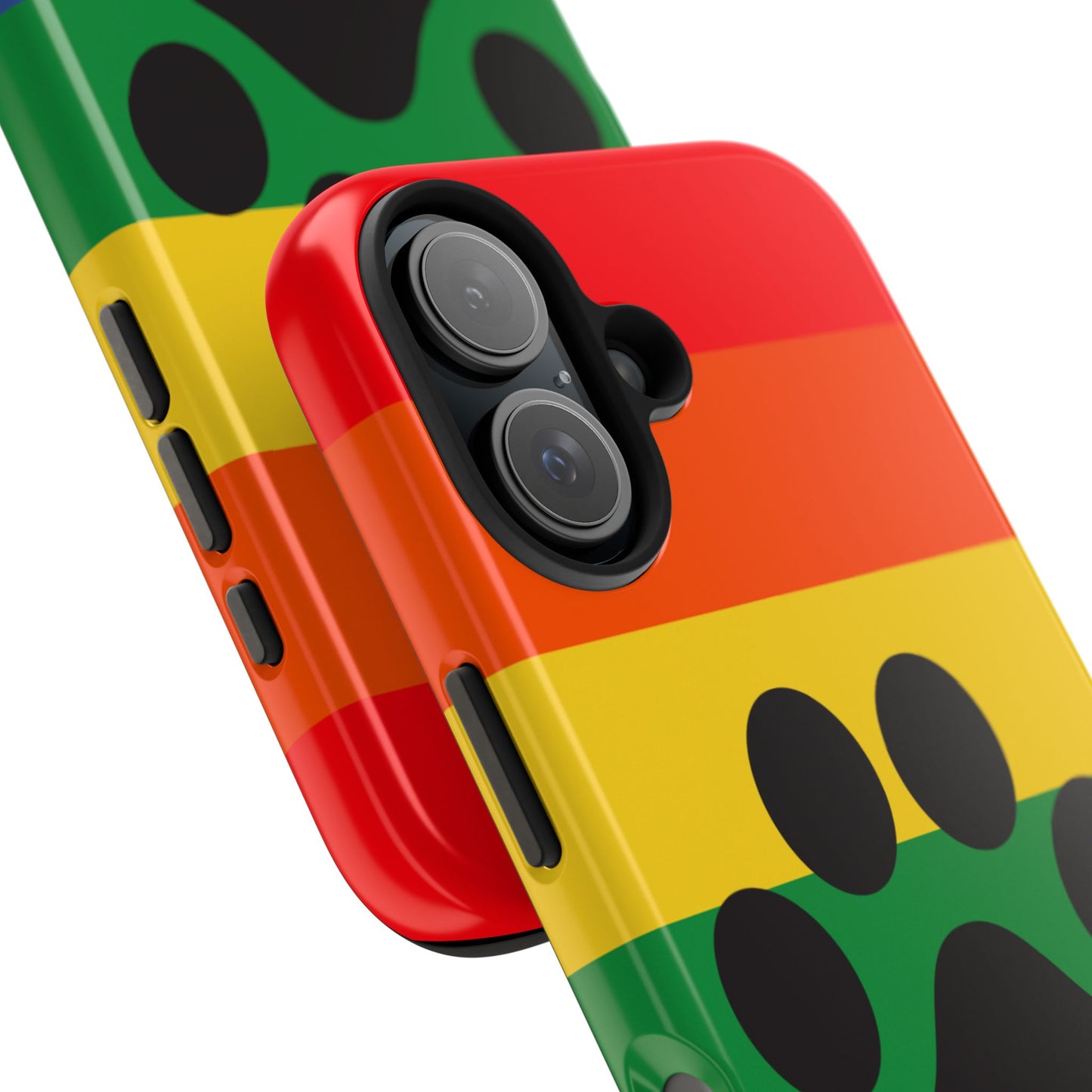 Phone Case - Rainbow PawPrint for inclusive animal lovers