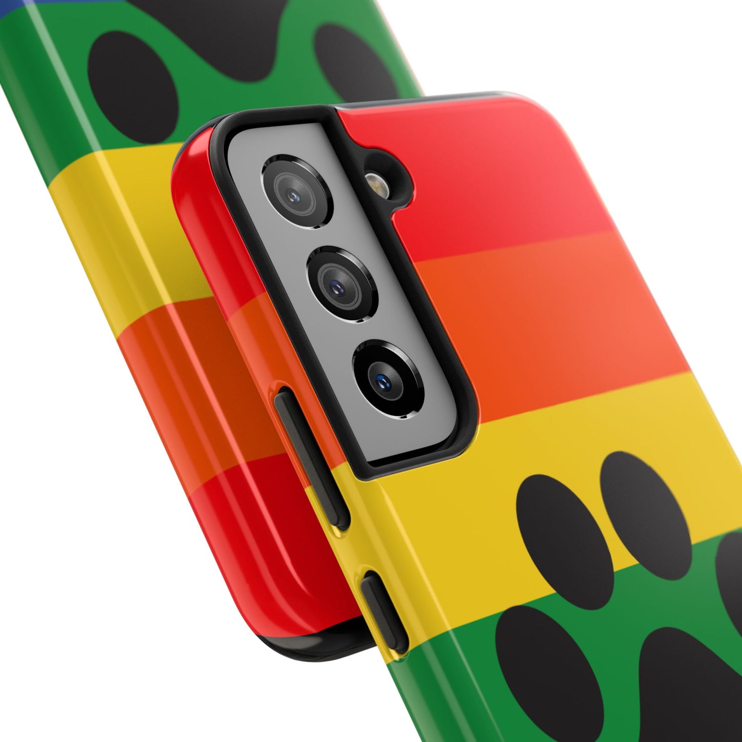 Phone Case - Rainbow PawPrint for inclusive animal lovers