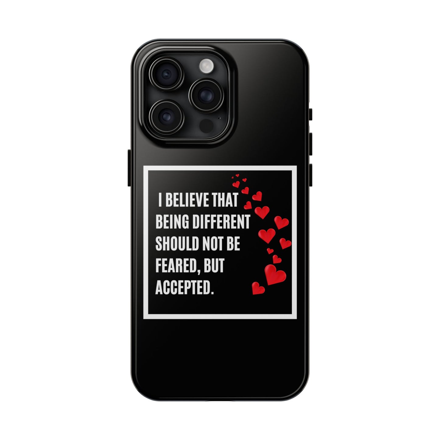 Phone Case - Inspirational - 'Be Different' Design for Unique Souls