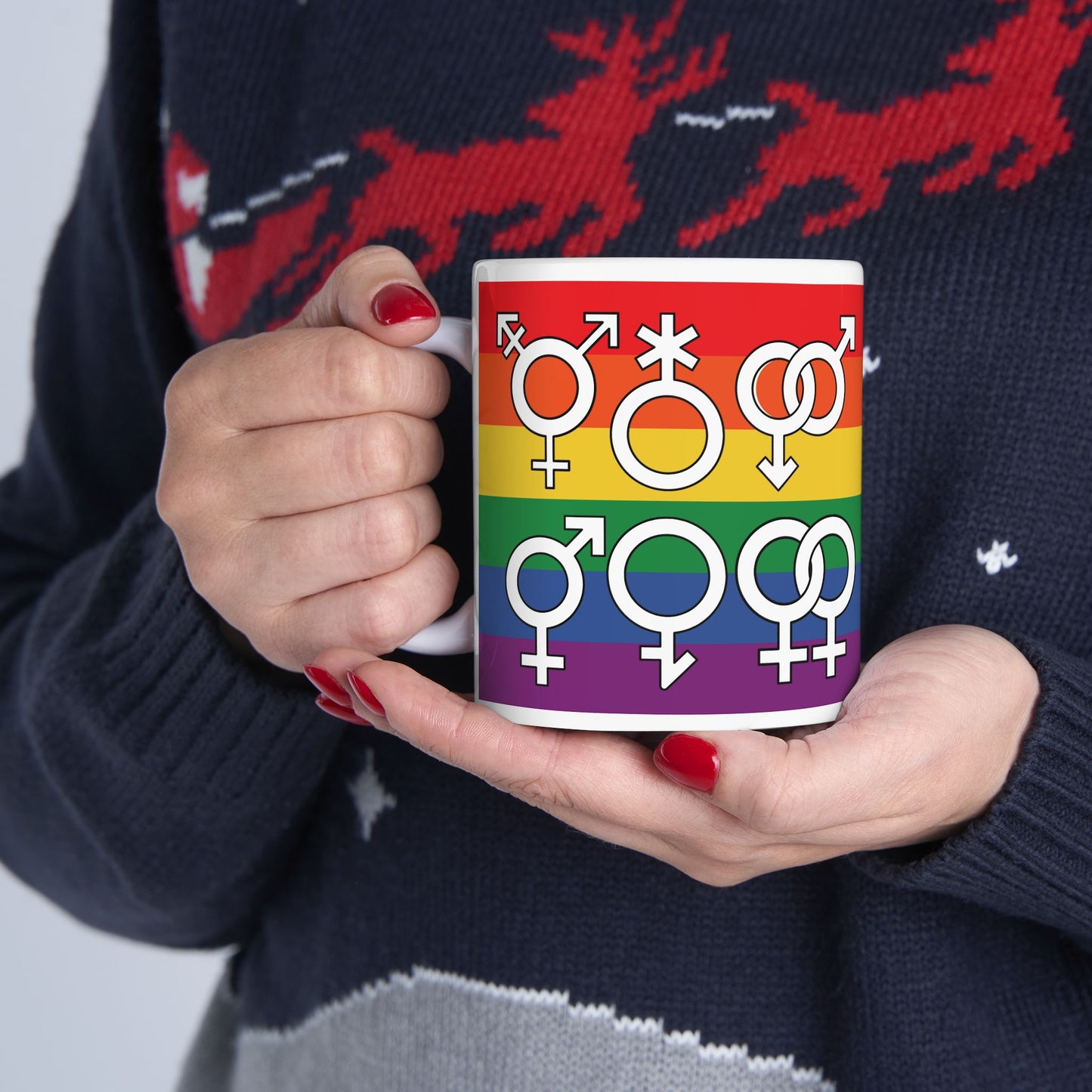 Mug - Rainbow mug, Pride mug, Gay Pride, Pride cup, best friend mug, Queer mug, LGBTQI Mug