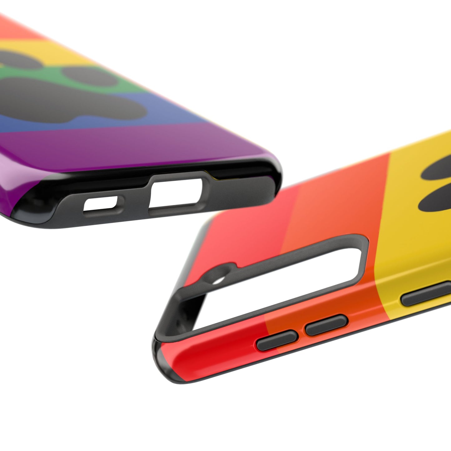 Phone Case - Rainbow PawPrint for inclusive animal lovers