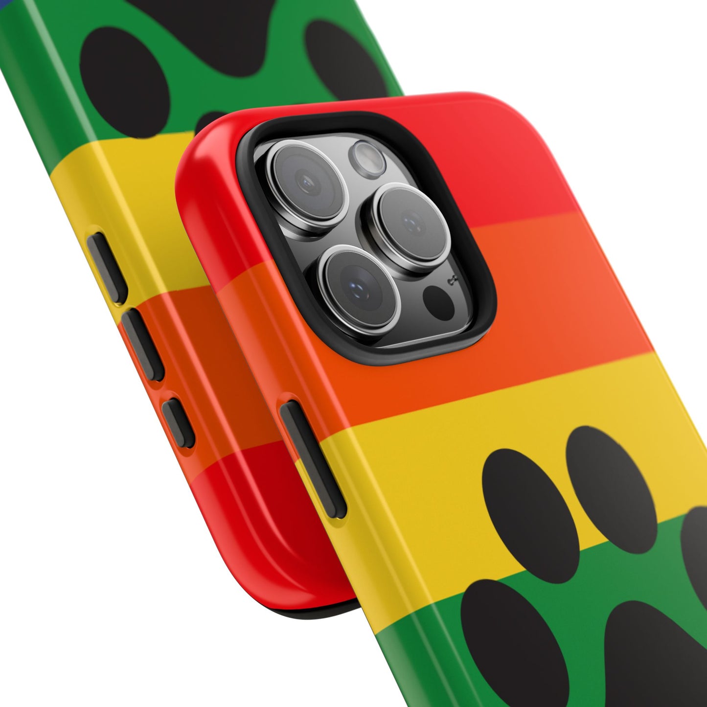 Phone Case - Rainbow PawPrint for inclusive animal lovers