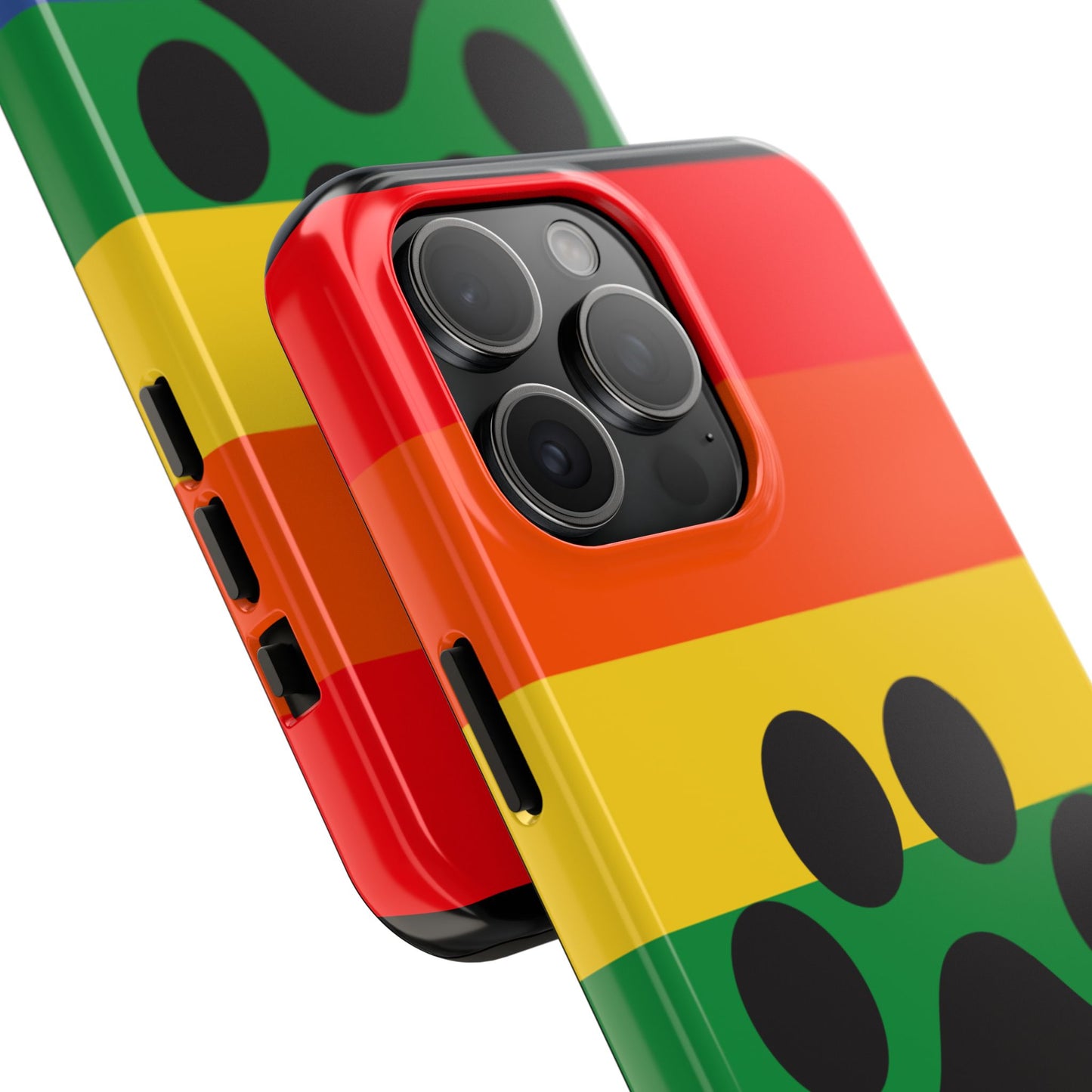 Phone Case - Rainbow PawPrint for inclusive animal lovers