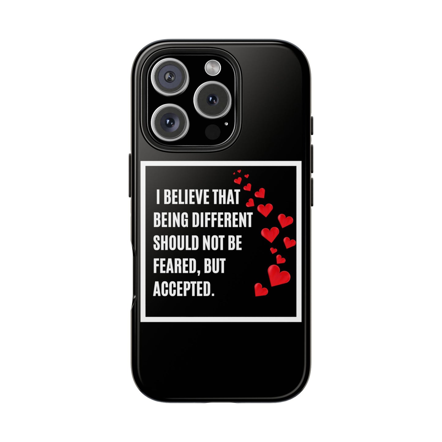Phone Case - Inspirational - 'Be Different' Design for Unique Souls