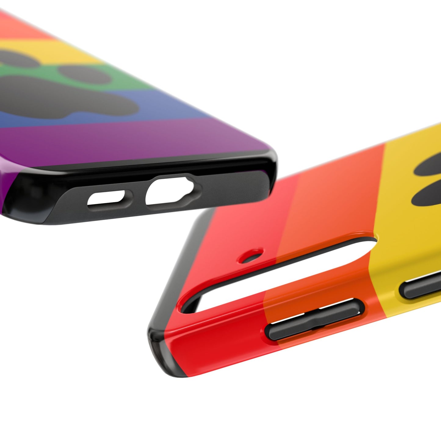 Phone Case - Rainbow PawPrint for inclusive animal lovers