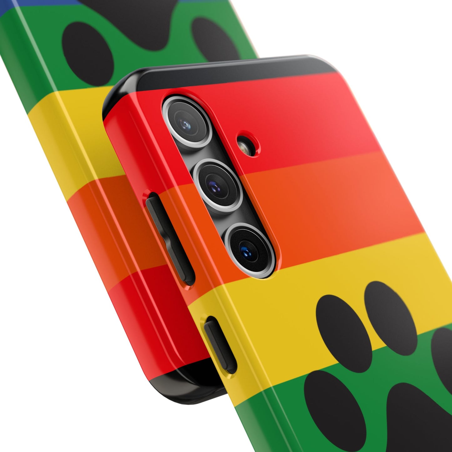 Phone Case - Rainbow PawPrint for inclusive animal lovers