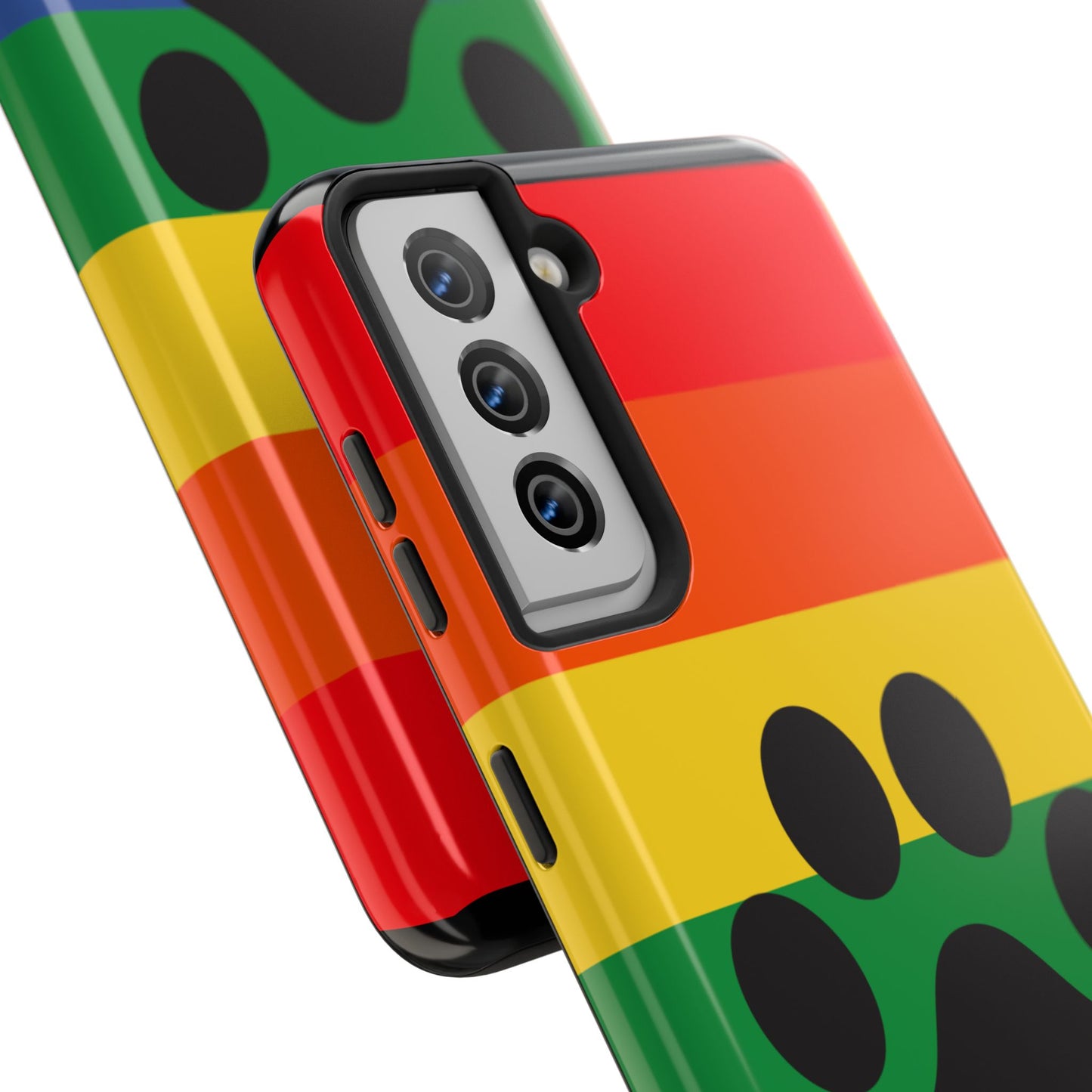 Phone Case - Rainbow PawPrint for inclusive animal lovers
